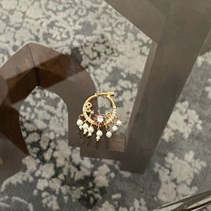 Indian Pakistani nose ring nath nonpierced jewelry